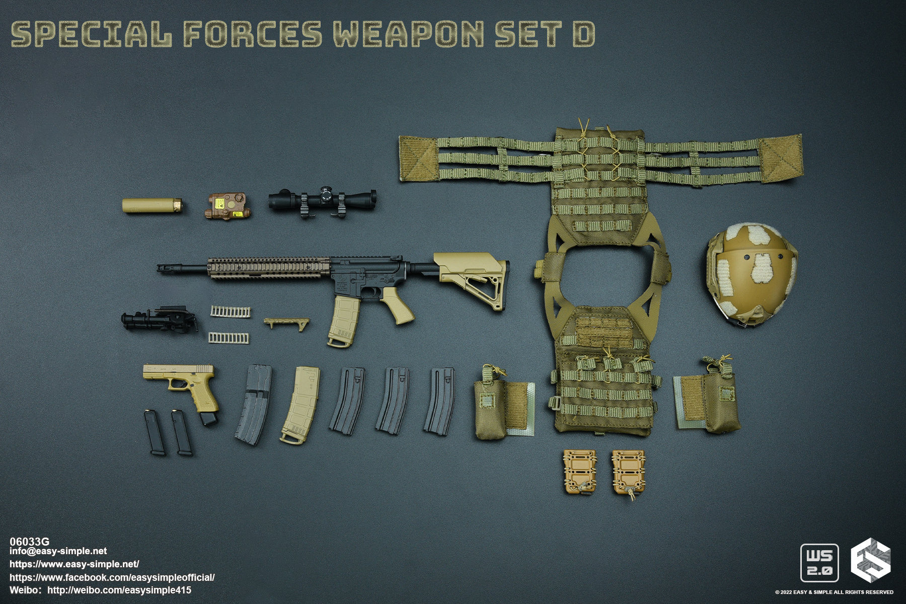 Easy&Simple 06033 Special Forces Weapon Set D,Weapon Set