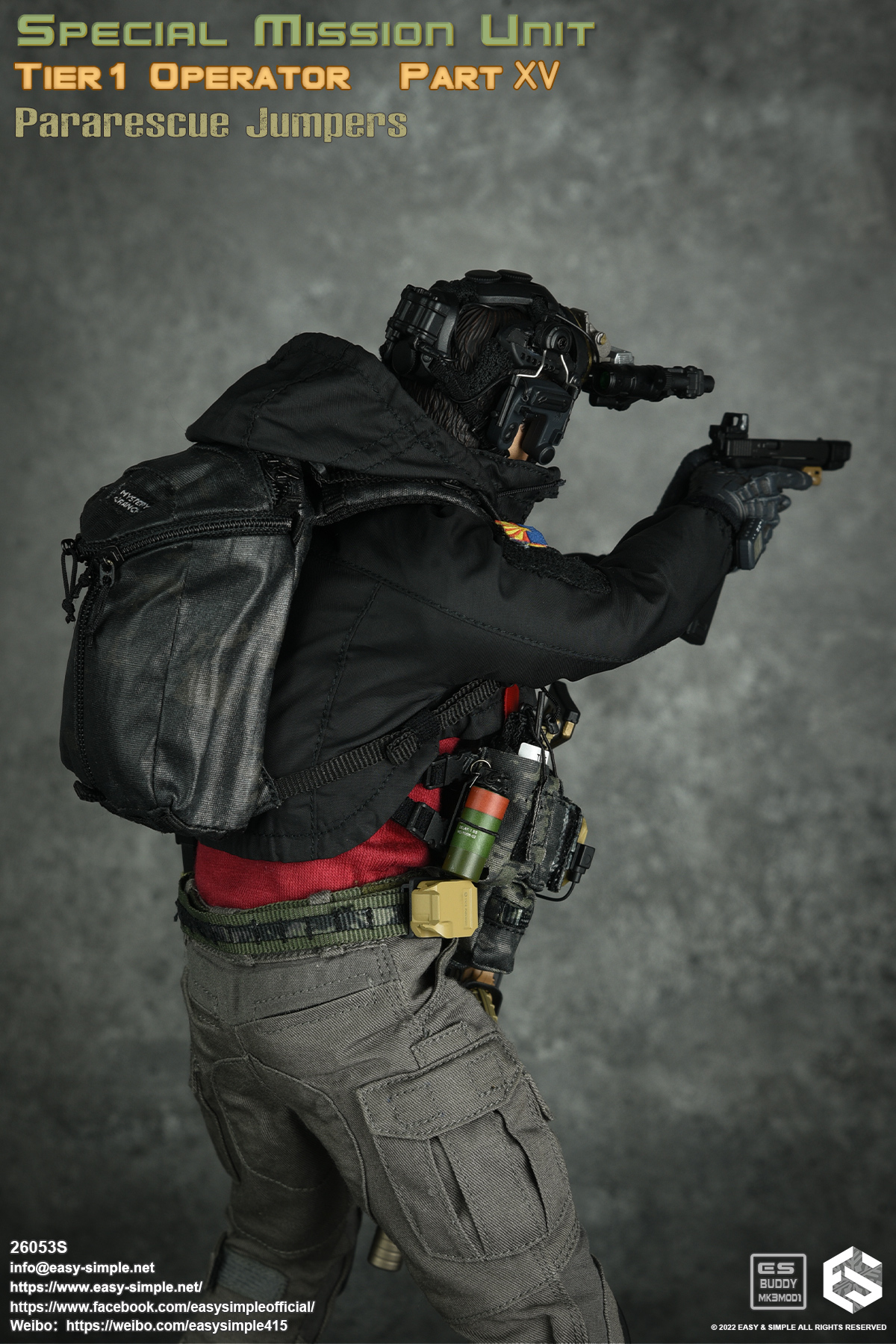 Easy&Simple 26053S SMU Tier1 Operator Part XV Pararescue Jumpers,Boxed