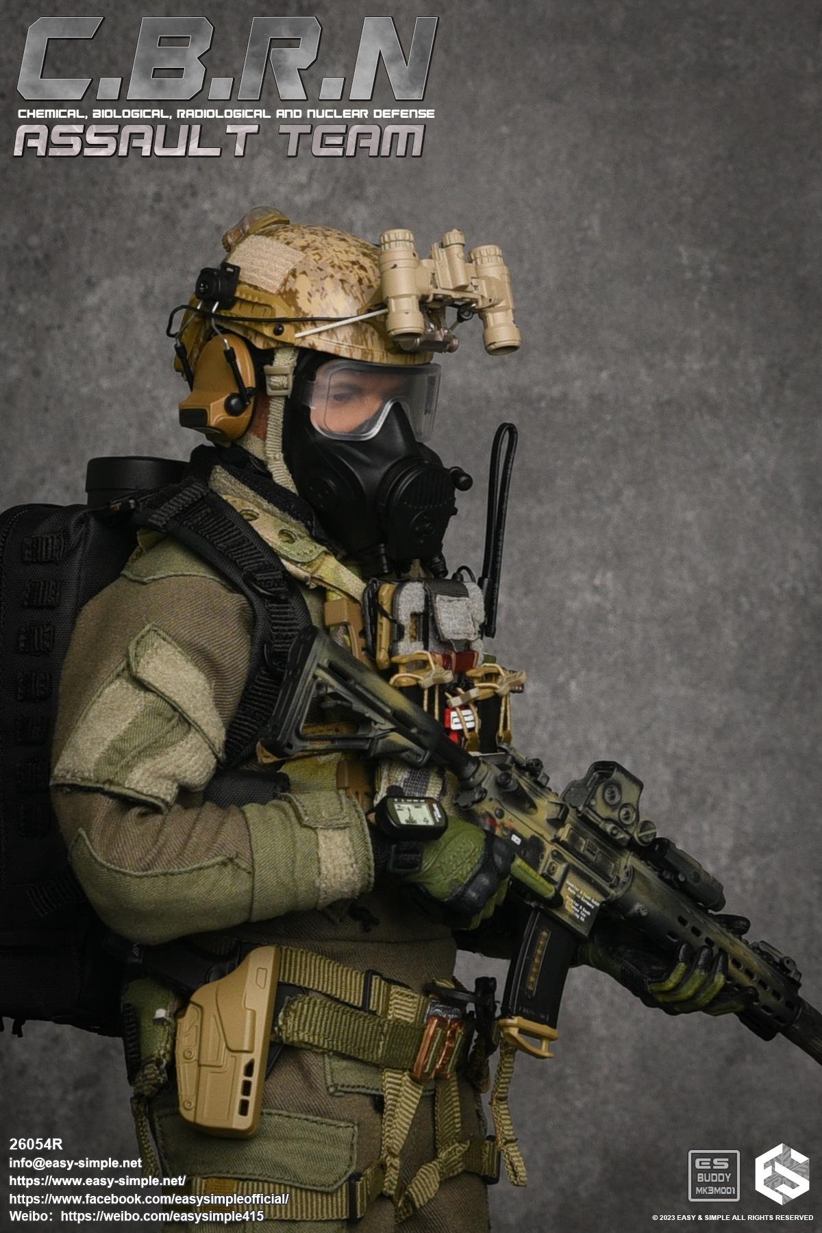Easy&Simple 26054R CBRN Assault Team,Boxed Figure
